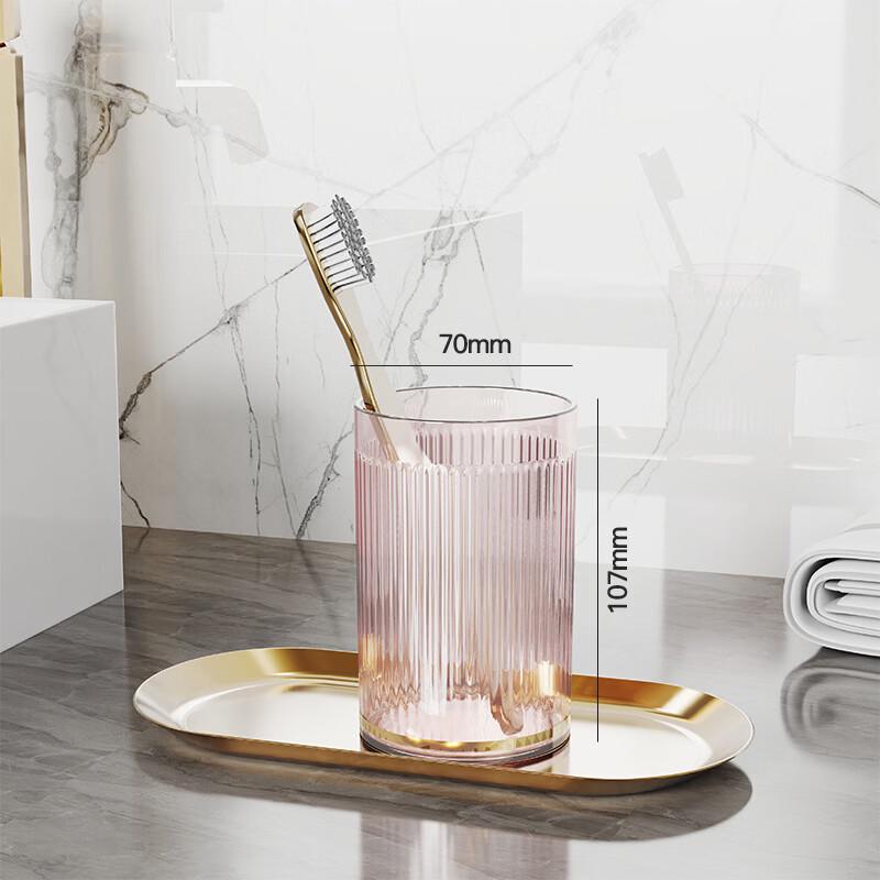 YIXI Elegant Transparent Glass Mouthwash Cup