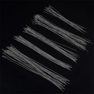 2 peças 0,3-0,7 mm agulha de contas de aço inoxidável para colar pulseira brinco ferramenta de fabricação de joias