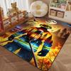 1PC Firefighter with forest fire Pattern Rug Carpets for Bedroom Living Room Sofa Mat Creative Door Mat Cloakroom Home Decor