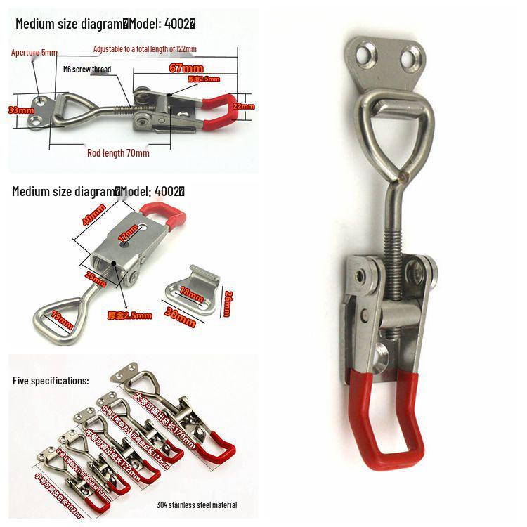 304 Stainless Steel Adjustable Toggle Latch Clamp Lock 4002