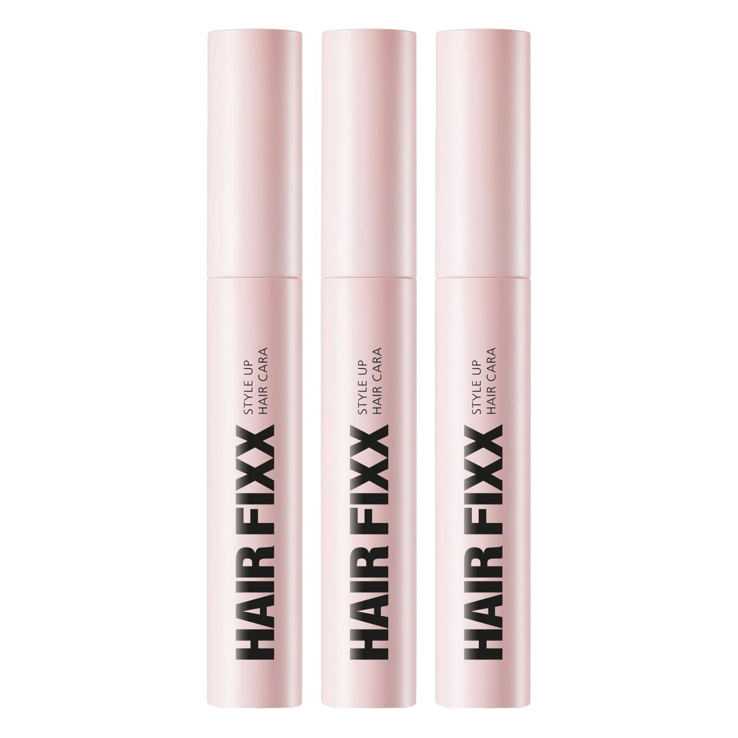 So Natural Style Up Hair Fix Cara 8g x 3ea - Long-Lasting Flyaway Tamer & Hair Styling Mascara for Sleek Baby Hair Control