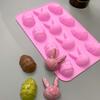 Silicone Chocolate Mold 4 Pack for Pralines, Candies, Jellies, Mousse, Cake Baking Molds Non-Stick Flexible Easy Release