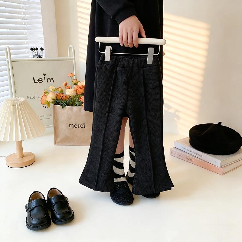 

Kids Plush Hooded Sweatshirt & Bell Bottom Pants Set - Autumn/Winter 2026 Collection 100 cm