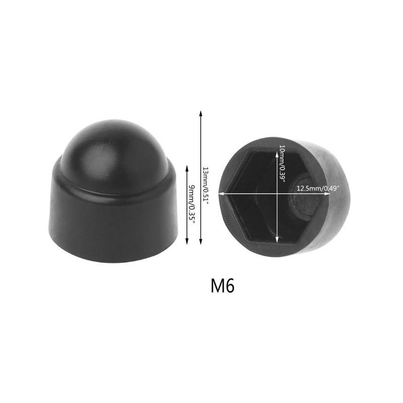 

4-16 шт. Купольная крышка-заглушка для защиты винтов двери автомобиля, открытый шестигранник, пластик M6 M8 M10 M12, болты, гайки для Toyota Corolla Rav4 Yaris 4Pcs