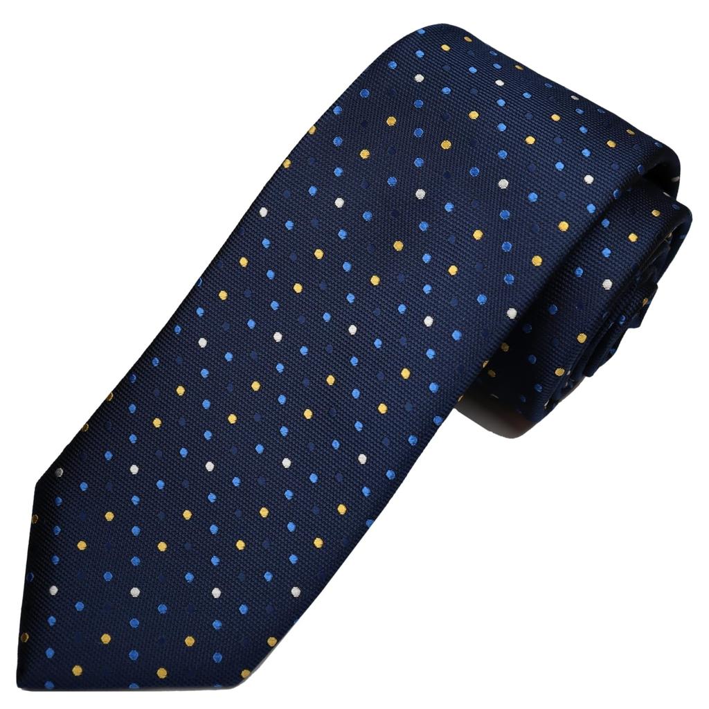 [Michiko London] Wrinkle-resistant bonded fabric with lining for added volume. Made in Japan. KOSHINO brand tie. Small pattern. 100% silk. Unisex.