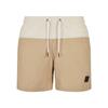 Short De Bain - URBAN CLASSICS - Block GT - Beige - Homme - 100% Nylon Et Polyester