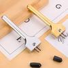 DIY Adjustable Fork Puncher 2 Prong Leather Hole Punch Magnetic Button Installation Tool Leather Craft Tool