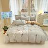 100% Cotton Bed Four-piece Set Skin-friendly Breathable Quilt Cover Bed Sheet Pillowcase Set Pastoral Small Flower