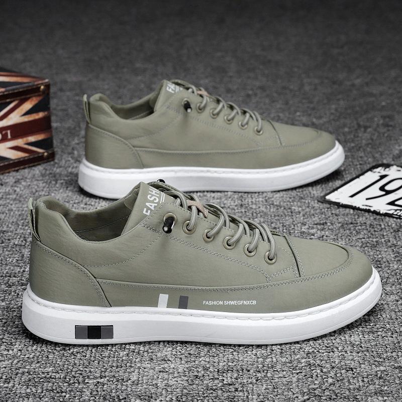 

Модная мужская повседневная обувь для скейтборда 2025 Осень Новое поступление Дышащая из ледяного шелка Модная в европейском стиле Оптовая мужская обувь 44 зелёный