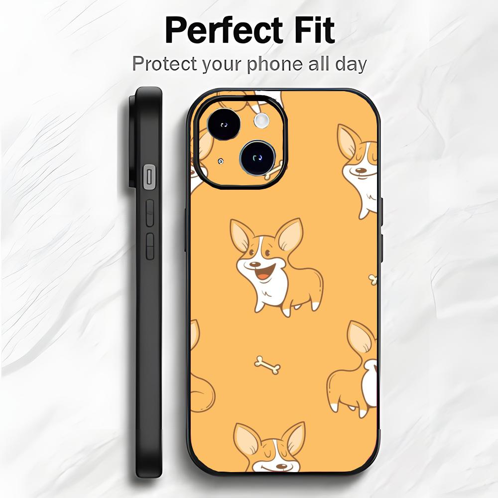 Cute and funny corgi dog Phone Case Phone Case Soft Packaging Lightweight For iPhone17 16 15 14 13ProMax