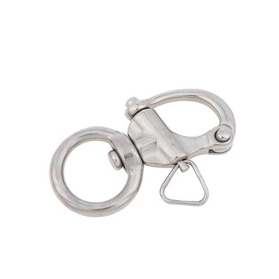 Swivel Eye Snap Shackle Quick Release Boat Chain Eye Shackle Bail Rigging Sailing Boat Marine Rotary Shackle 316 Stainless Steel