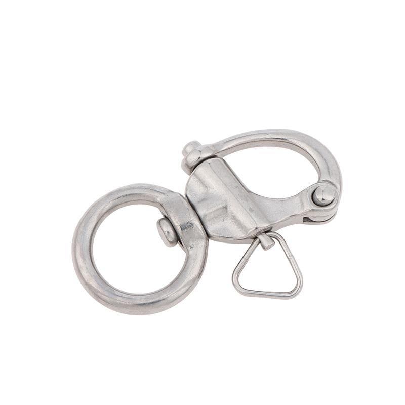 Swivel Eye Snap Shackle Quick Release Boat Chain Eye Shackle Bail Rigging Sailing Boat Marine Rotary Shackle 316 Stainless Steel 1
