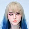 100% Silicone Sex Doll Head Standard Wig Suitable for 130-180CM Solid Dolls Body M16 and Standard Bolts 2 Connection Methods GJ-ZP018