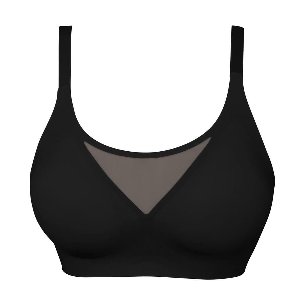 Zeriluna Breathable Mesh Wire-free Sexy Bra - Soft, Comfortable, Gentle Support, Skin-friendly.