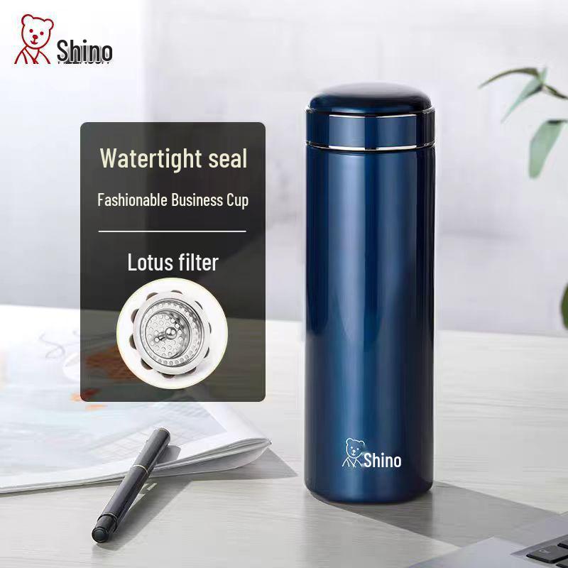 Xinuo Insulated Stainless Steel Tea Cup – Large Capacity, Portable, with Filter for Men and Women