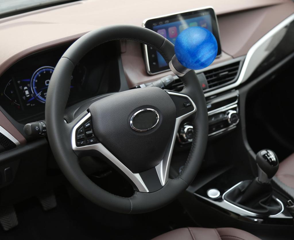 Lunsom Steering Wheel Knob Power Steering Wheel Rotation Turn Aid Helper Ball for Cars and Blue Spinner, Knob, SUVs,