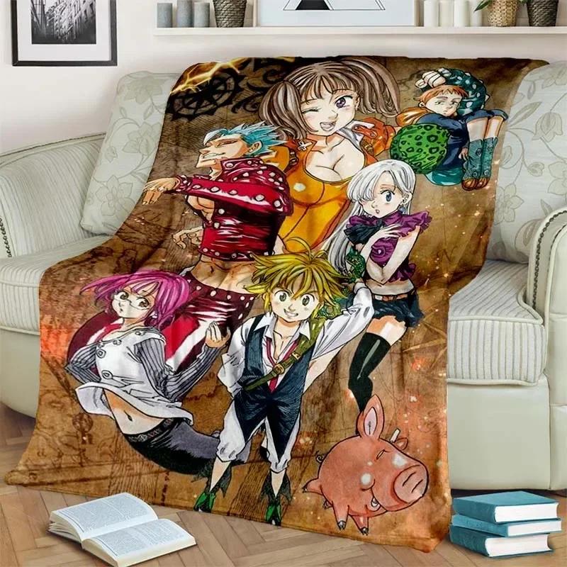 Coperta leggera con motivo dei Sette Peccati Capitali Calda Morbida Coperta Multiuso per Tutte le Stagioni e le Feste