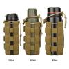 Tactical Molle Water Bottle Pouch Carryall Military Outdoor Activity Travel Hiking Drawstring Water Bottle Holder Kettle Carrier 03L - 08L