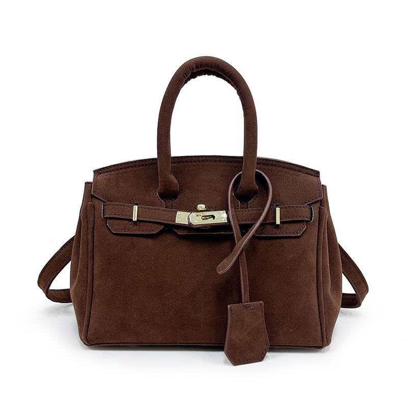 Stylish PU Tote Shoulder Bag for Women Large Capacity Retro Crossbody Bag for Daily Use
