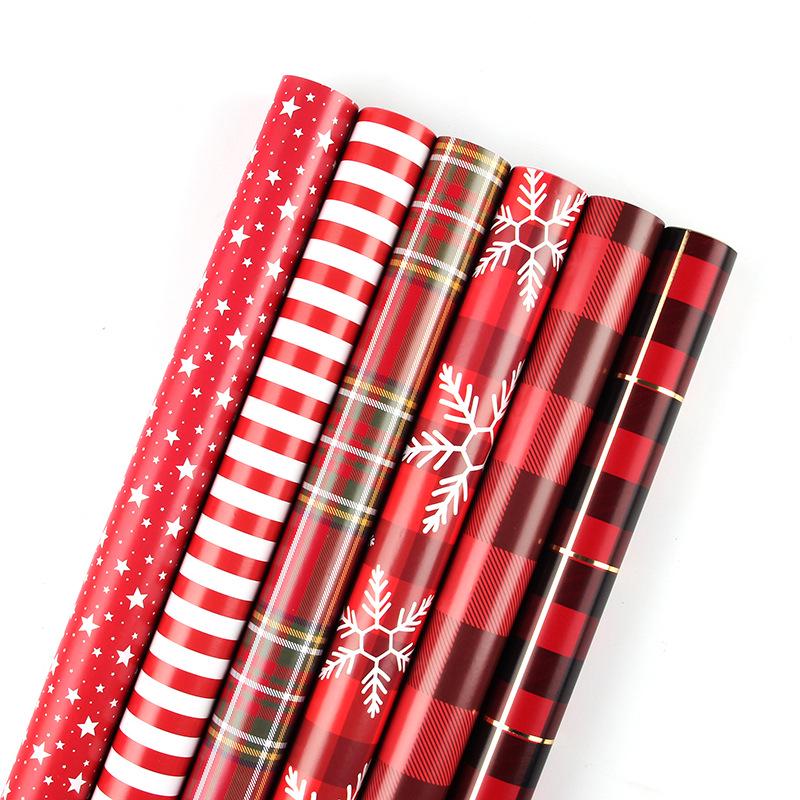 Plaid Gift Wrapping Paper for Christmas, Valentine's, Birthdays & New Year