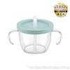 Richell Home Cup Mug, Straw Type, Light Gray, 150mL, for babies from 6 months old, for cup drinking practice, polypropylene, 120146