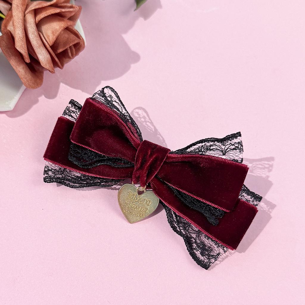 Haarschmuck Haarspangen Schleife Lolita Cosplay Y2K Accessoires Silvesterdekorationen Haarnadel Mädchenartikel Weihnachten Haargummi