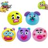 Anti-stress Toy 1/2/5Pcs Dog Face Squeeze Toy Moldable Slow Rise Cartoon Expression Stress Anxiety Relief Ball Relaxing Relieving Fidget for