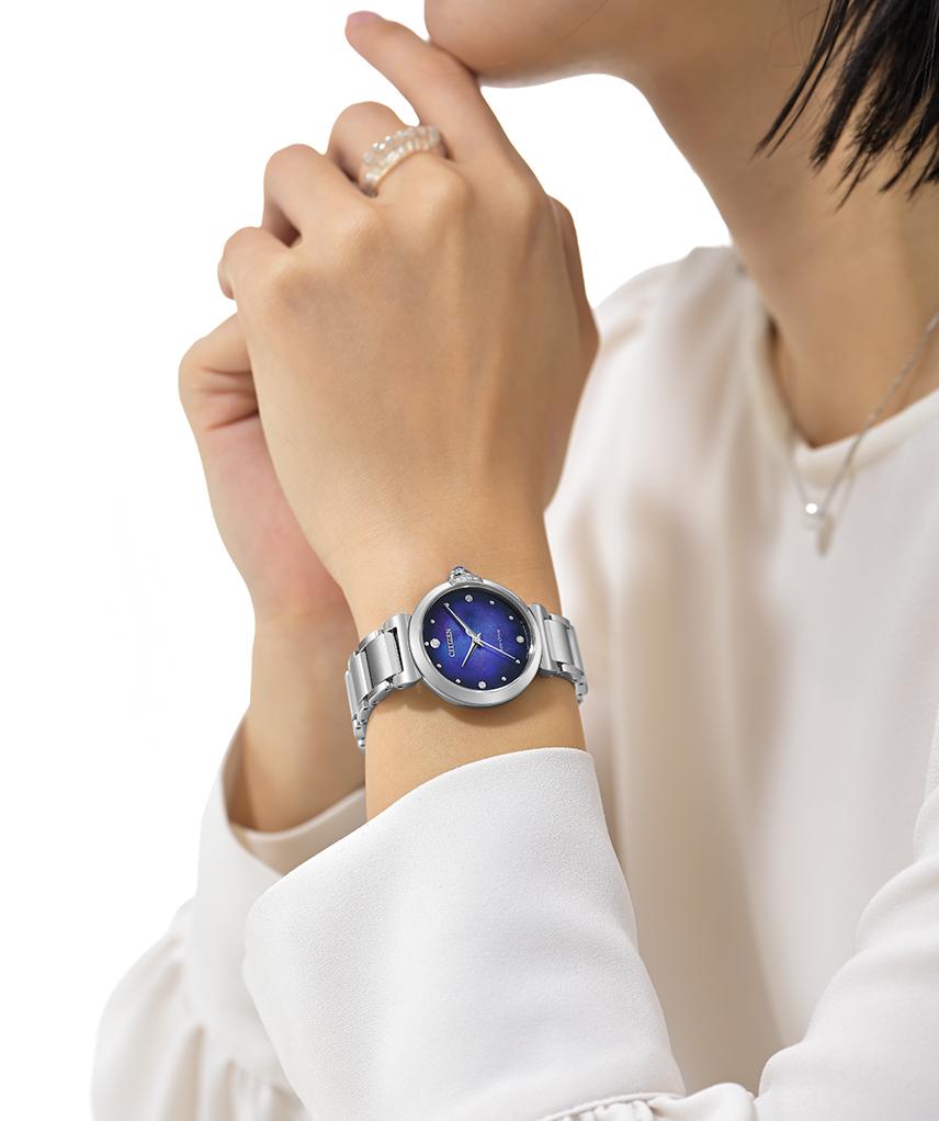 Citizen L Eco-Drive Sapphire Stainless Steel Women Watch EM1060-87L