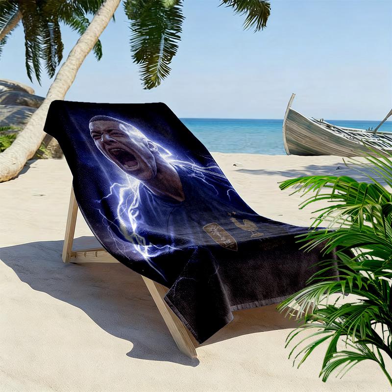 Ronaldo's Legacy: Number Journey beach towel beach soft seaside Outdoor pool towel quick-drying swim towel beach towel beach Fashion printing