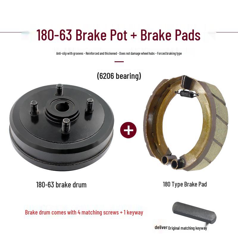 Electric Tricycle Rear Axle Cast Iron Disc Brake Hub (130/160/180 Mm)