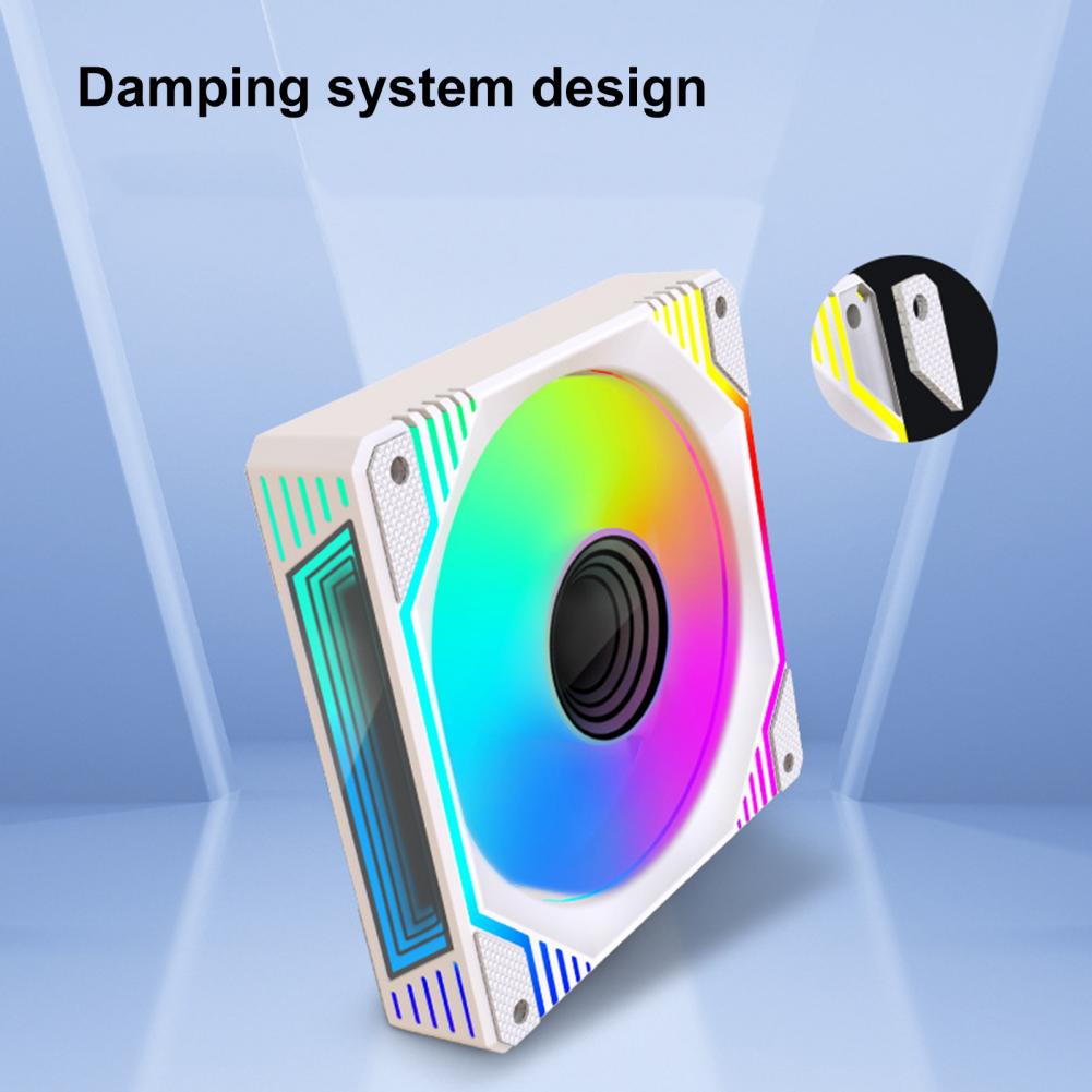 Ventilator de răcire robust pentru radiator, amortizare din cauciuc, fiabil, pentru carcasă PC, ventilator de răcire pentru carcasă PC