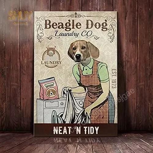 Beagle Dog Metal Tin Sign Please Sit Yourself The Best Sit In The House Printing Poster Bathroom Home Art Wall Decoration Pla