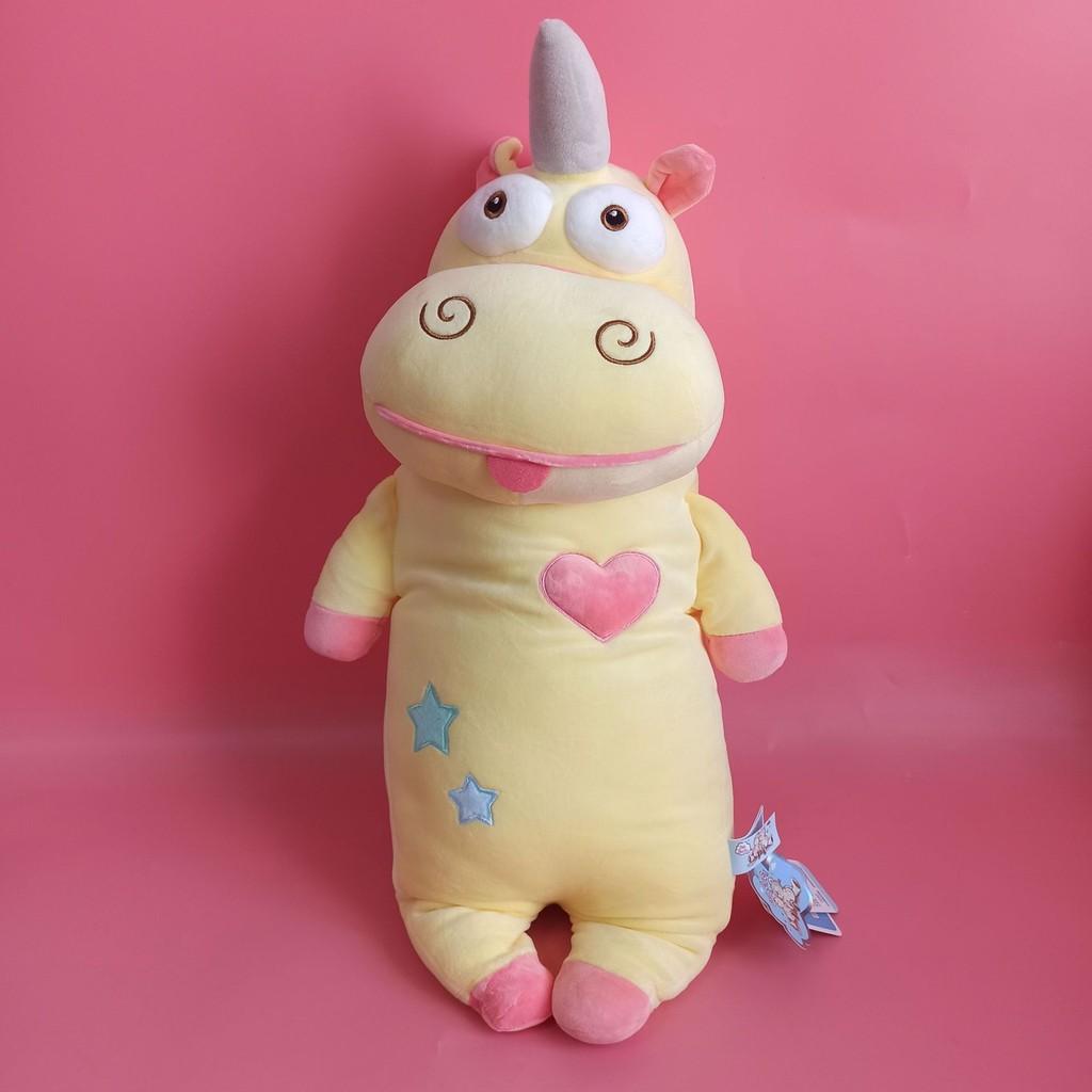 

Plush Unicorn Toy Stuffed Doll With Pp Cotton Filling For Bedroom Decoration жёлтый