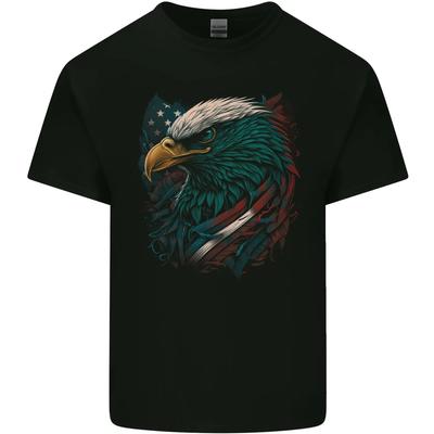 Artistic American Bald Eagle In Stars & Stripes Kids T-Shirt Childrens