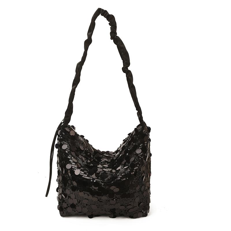 

Exquisite Shining Sequins Square Shoulder and Crossbody Bag for Women 2026 High Quality Popularity Stylish Design Sweet Handbags чёрный