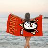 1pc Football Team (51) Beach Towel, Beach and Seaside Swimming Pool Equipment, Fashion Pattern, Rectangular, Travel Essentials