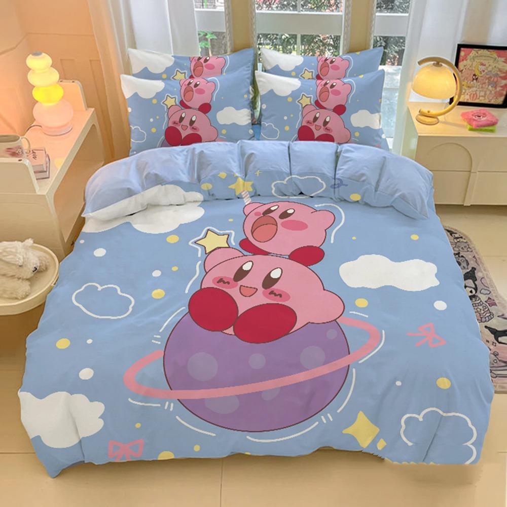 Pink Star Game Duvet Cover pillowcase Bedding Bedroom Decoration Children Gift adult Single Double bed Large SizeZip Duvet Cover