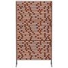 Privacy Screen 100 X 50 X 180 Cm Weather Resistant Steel Rust Look