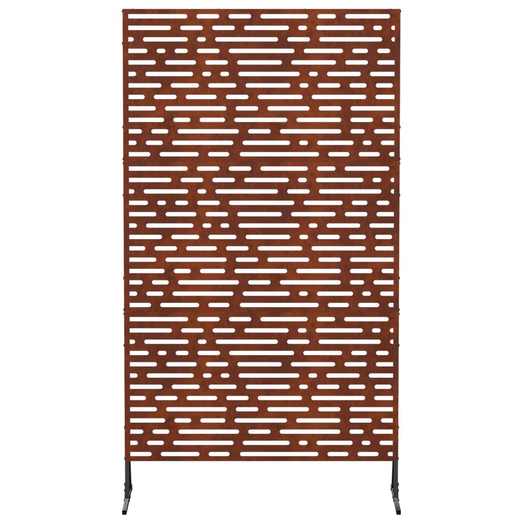 Privacy Screen 100 X 50 X 180 Cm Weather Resistant Steel Rust Look