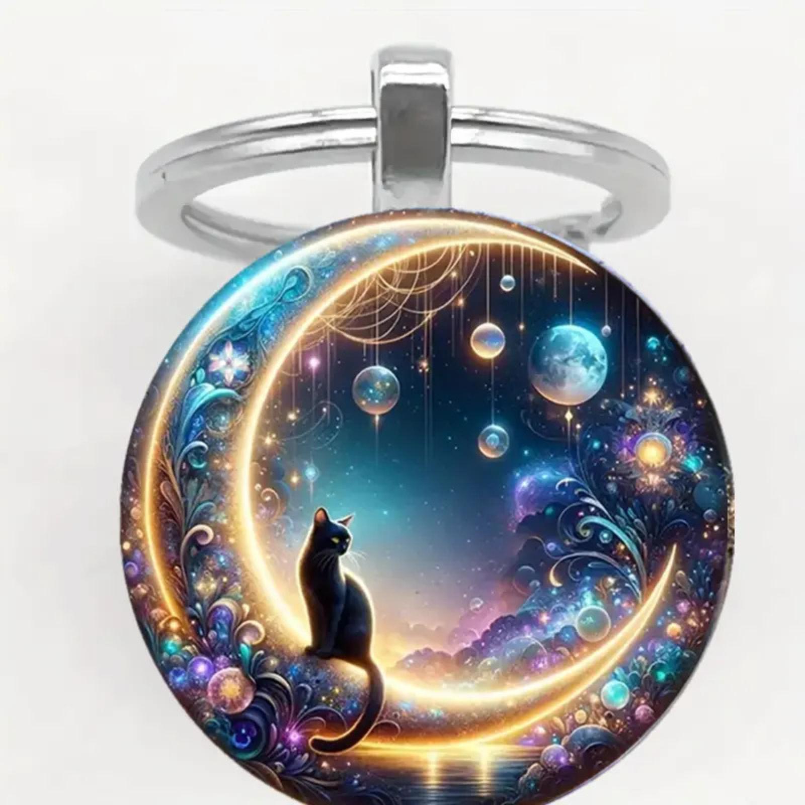 

Брелок-подвеска Badge Time Gemstone Cross Border Accessories Metal Keychain One Size