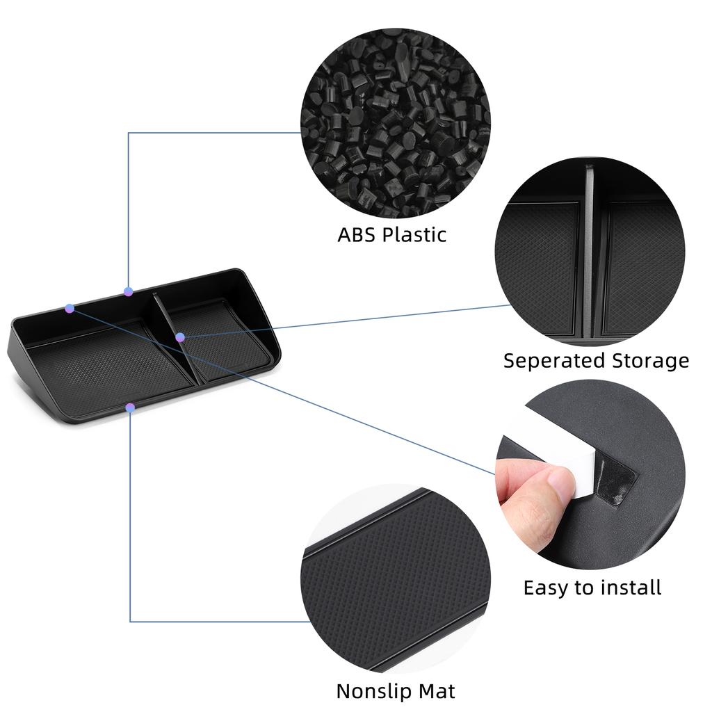 for BYD Song Plus EV 2025-2025 Dashboard Tray Center Console Hidden Storage Box Behind Screen Organizer Car Interior Accessory