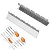 2 Pcs Stainless Steel BBQ Skewer Rack for 6 9 Skewers Barbeque Grill Holder