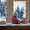 Christmas-themed border window tape stickers, classroom decoration and scene setup materials, decorative packing and gift