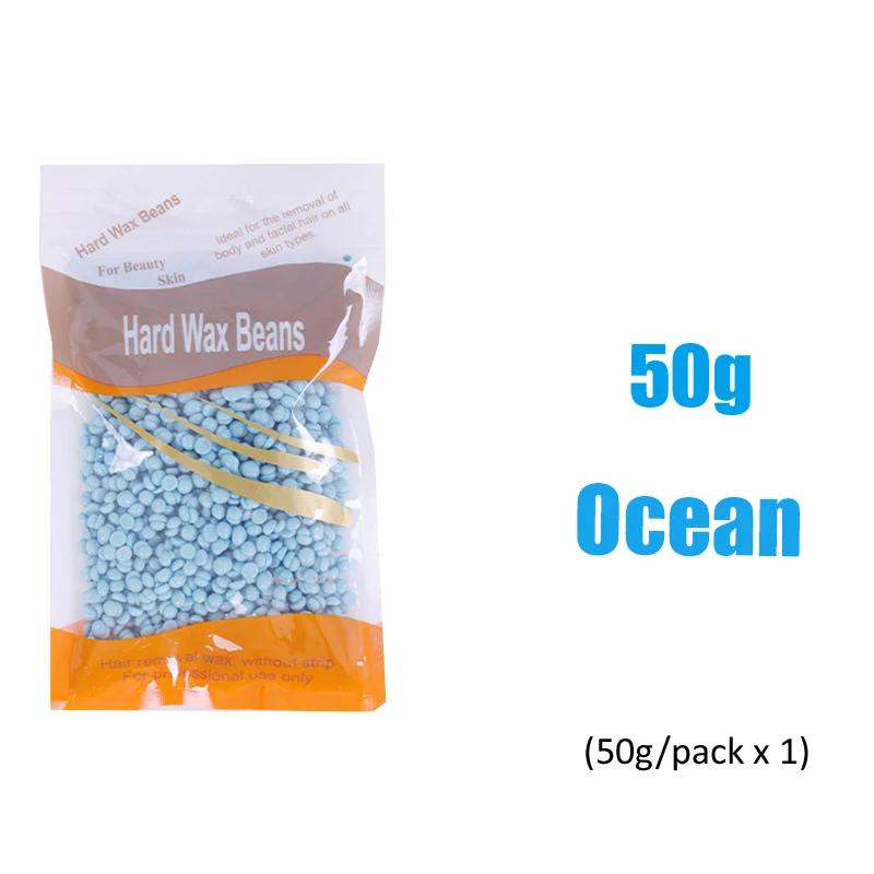 50g Hard Wax Beans for Hair Removal Body European Brazilian Pearl for Wax Warmer Waxing Beans for Wax Heater Machine