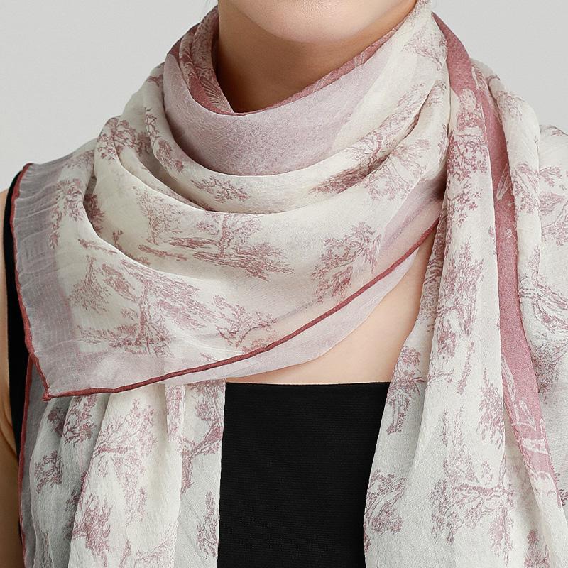 Handmade 100% Mulberry Silk Square Scarf Shawl