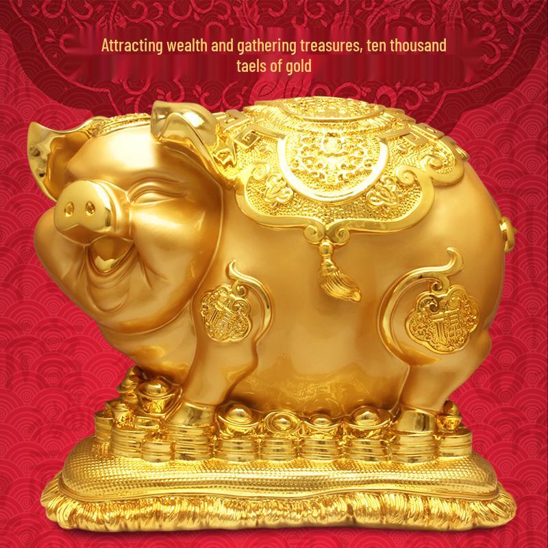 Large Gold Piggy Bank for Adults