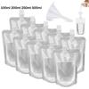 Travel Party Leak Proof Refillable Plastic Juice Pouches Liquid Containers Drink Pouch Soybean Milk