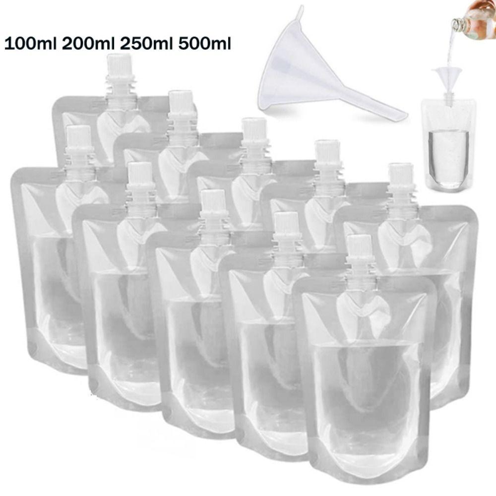 for Travel Party Refillable Leak Proof Liquid Containers Juice Pouches Soybean Milk Drink Pouch