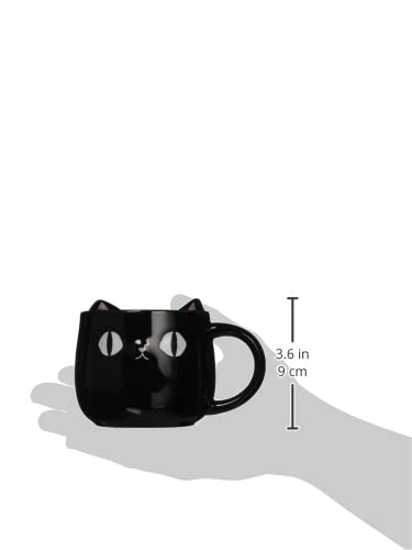 Ceramic-ai Nyanya Cat 3 Brothers Face Mug Kuro 13337