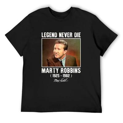 Classic Marty Robbins Legend Never Die T-Shirt Funny Gifts Oversized T Shirts for Men Pack